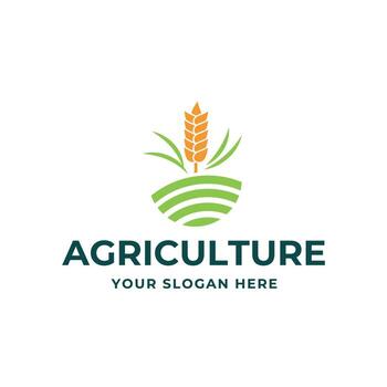 agricultura logo. granja concepto logo diseño vector en blanco antecedentes