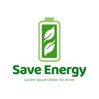 Save energy icon. Energy saving symbol vector