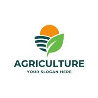 Agriculture logo. Farm concept logo design Vector on white background