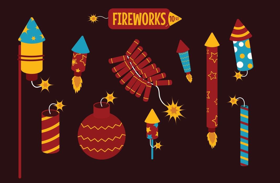 design of fireworks and firecracker collection 21918795