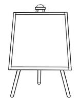 Chalkboards coloring page vector