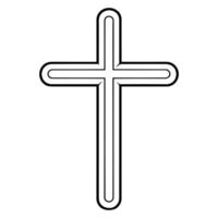Cross coloring page. vector