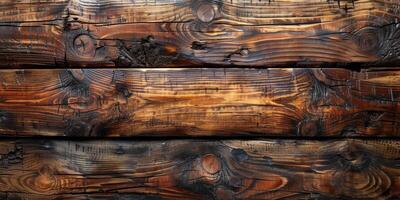 AI generated Detailed view of an old wooden surface photo