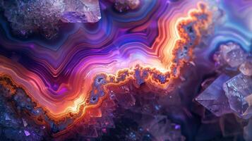 AI generated Wallpaper showcasing the radiant beauty of Dugway geode crystals photo