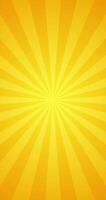 Facile pente Jaune stellaire abstrait starburst animation plaine animation Vide verticale vidéo Contexte video