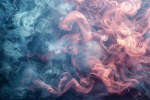 AI generated Billowing Smoke Suspended in the Sky photo