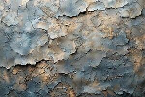 AI generated Peeling Paint on Wall Close Up photo
