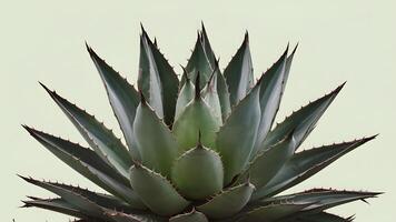 AI generated Agave plant isolated against a clean white background photo