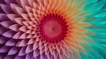 AI generated Abstract flower petals form a colorful and dynamic background photo