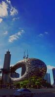 Modern city view, Dubai city during daytime video