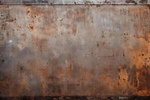 AI generated Old Metal Texture, Old Metal Background, Rusty Metal Texture Background, Grunge Metal Texture Background, Old Steel Texture, Rusted on surface of the old iron, AI Generative photo