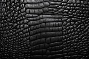 AI generated Crocodile Black Leather Texture Background, Crocodile Black Leather Background, Leather Texture, Crocodile Leather 3D Texture, Crocodile Skin Texture, AI Generative photo