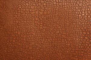 AI generated Crocodile Brown Leather Texture Background, Crocodile Brown Leather Background, Leather Texture, Crocodile Leather 3D Texture, Crocodile Skin Texture, AI Generative photo