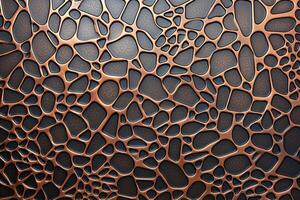 AI generated Copper Nonferrous Metal Texture, Metal Texture Background, Copper Texture Background, Copper metal surface Texture, AI Generative photo