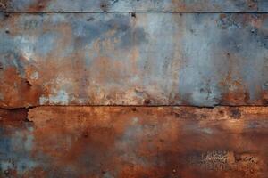 AI generated Rusty Metal Texture, Rusty Metal Texture Background, Grunge Metal Texture Background, Vintage Metal Texture, Old Rusted Texture, Rusted on surface, AI Generative photo