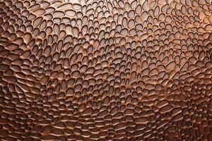 AI generated Copper Nonferrous Metal Texture, Metal Texture Background, Copper Texture Background, Copper metal surface Texture, AI Generative photo