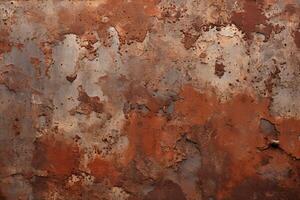 AI generated Rusty Metal Texture, Rusty Metal Texture Background, Grunge Metal Texture Background, Vintage Metal Texture, Old Rusted Texture, Rusted on surface, AI Generative photo