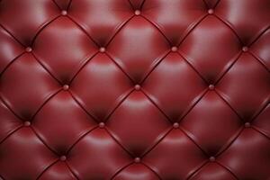 AI generated Upholstery Rich Luxury Sofa Pattern Background, luxurious upholstery buttoned Leather Background, leather background with button, AI Generative photo