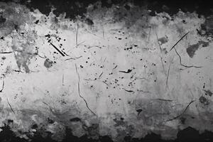 AI generated Grunge black and white Texture background, Abstract Ink Texture Border, Rusty Texture Background, Grunge Texture Background, AI Generative photo