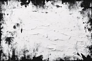 AI generated Grunge black and white Texture background, Abstract Ink Texture Border, Rusty Texture Background, Grunge Texture Background, AI Generative photo