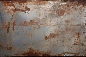 AI generated Old Metal Texture, Old Metal Background, Rusty Metal Texture Background, Grunge Metal Texture Background, Old Steel Texture, Rusted on surface of the old iron, AI Generative photo