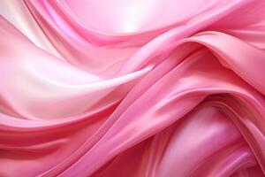 AI generated Smooth Pink shiny abstract background. Generate Ai photo