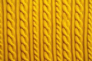 AI generated Cheerful Yellow sweater background. Generate Ai photo