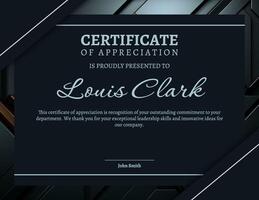 Industrial Certificate of Appreciation for Employee template