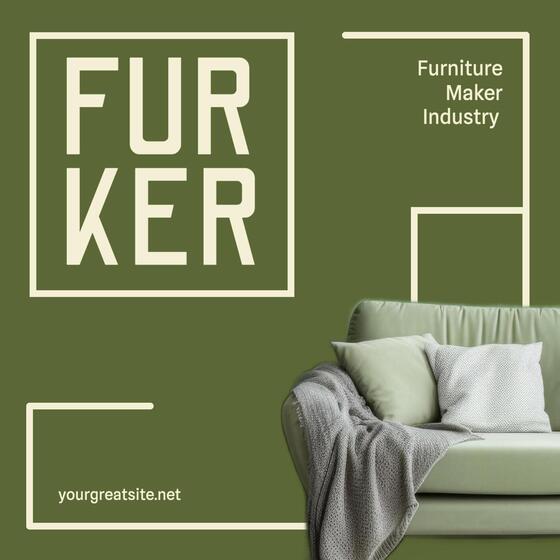 Furniture Maker Industry Business Cards Template