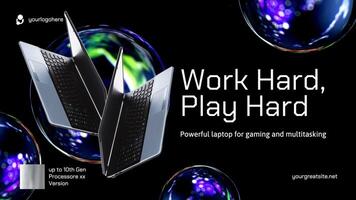 Laptop Promotion Twitter Post Template