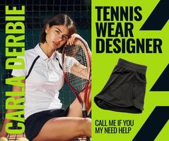 Tennis Wear Designer Facebook Post template