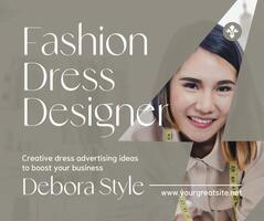 Dress Designer Creative Business Facebook Post template