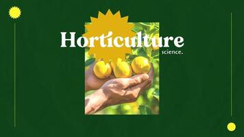 Horticulture Science Presentation template