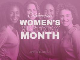 women history month presentation template