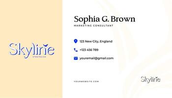 Marketing Business Card template