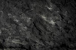 Versatile Rough Black Stone Wall Texture, Perfect for Wallpaper or Background Use. photo