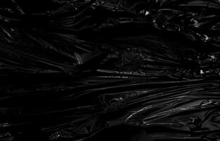 Plastic Wrap Texture Overlay on Dark Background, Artistic Wrinkled Pattern for Design Enhancement. photo