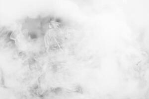 Mystical Fog, Thick White Smoke Texture Background. photo