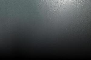 Dark Room, Moody Abstract Background featuring Rough Gray Metallic Wall. photo