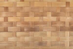 Close up of the texture of wicker bamboo. photo