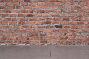 Rustic Charm, Vintage Brick Wall Backdrop. photo