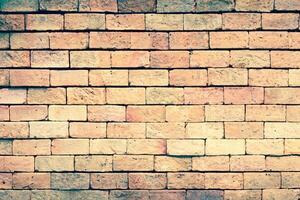 Vintage Charm, Brick Wall Background for Classic Architecture or Exterior Design. photo