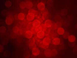 Enchanting Red Bokeh, Captivating Background. photo