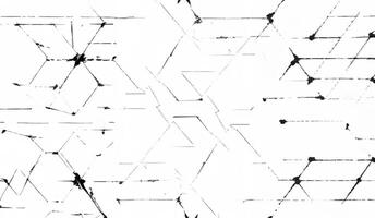 Monochrome Geometric Composition, Abstract Texture Overlay on Grunge Background. photo