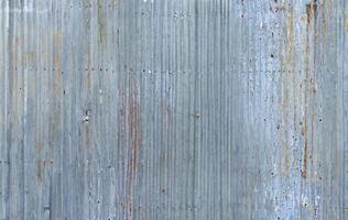 Vintage Zinc Wall Paneling, Rustic Fence House Background. photo