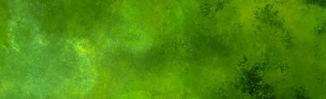 Green Abstract Brushstroke Texture Banner photo