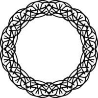 Frame Coloring page book Sketch border vector illustration