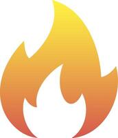 Fire icon Engraving clipart Vector illustration