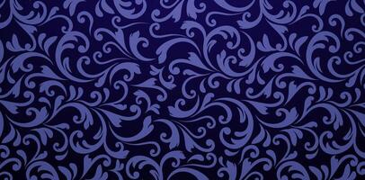 dark blue colors damask seamless pattern elements. Elegant luxury texture for wallpapers, backgrounds and pages fill, Fashionable modern wallpapers or textiles, books covers prints, Digital interfaces vector