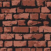 Vector Brick Wall Background Vintage Urban Texture